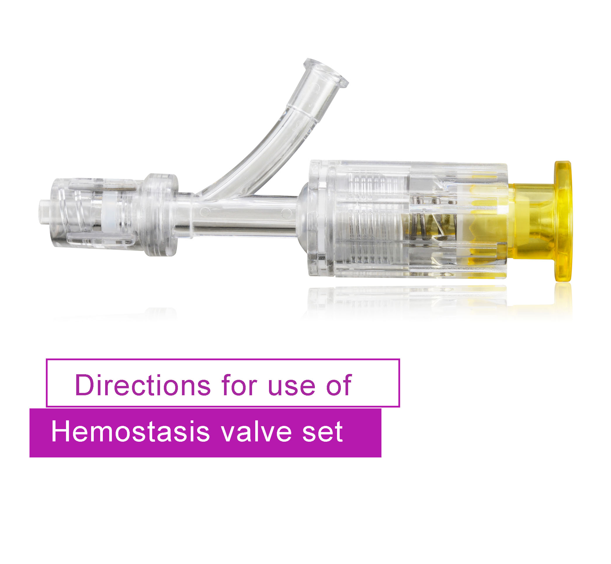 Directions for use of Hemostasis valve set